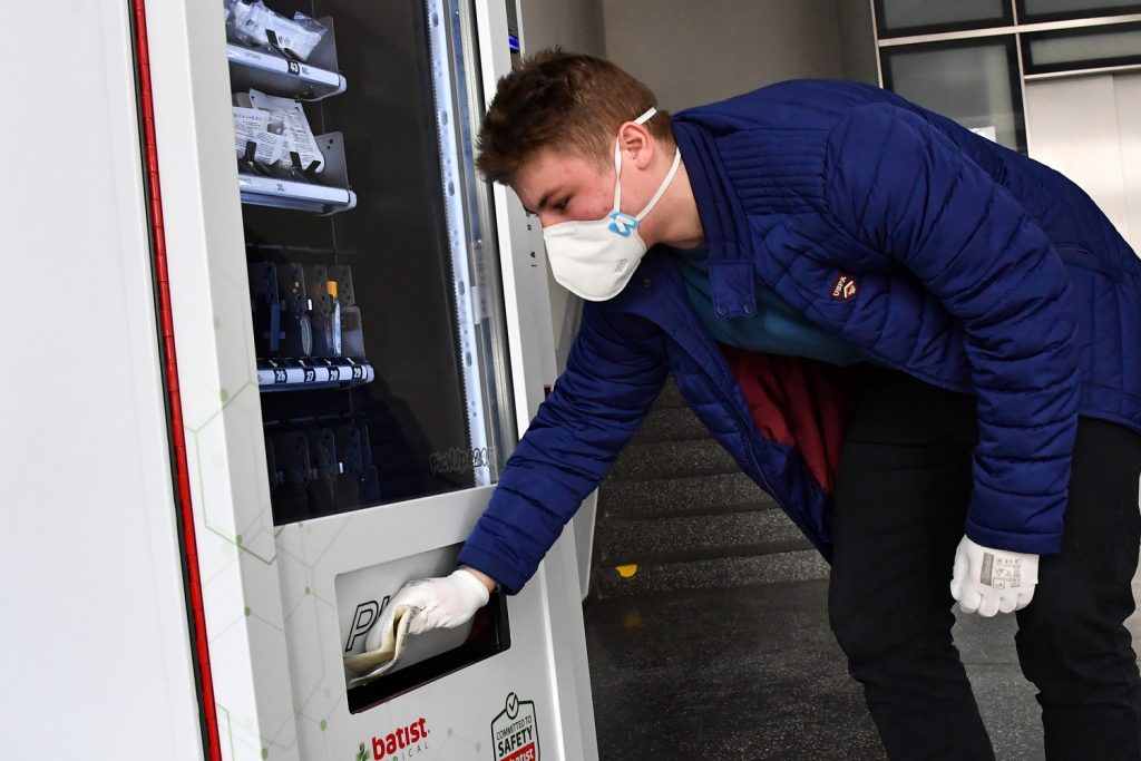 Vending Machines Selling Face Masks and Other Medical Equipment Installed Around Brno Vending Machines Selling Face Masks and Other Medical Equipment Installed Around Brno