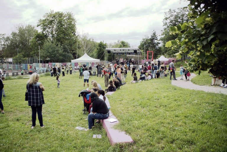 Hvezda Park, main stage of Ghettofest, in 2019.