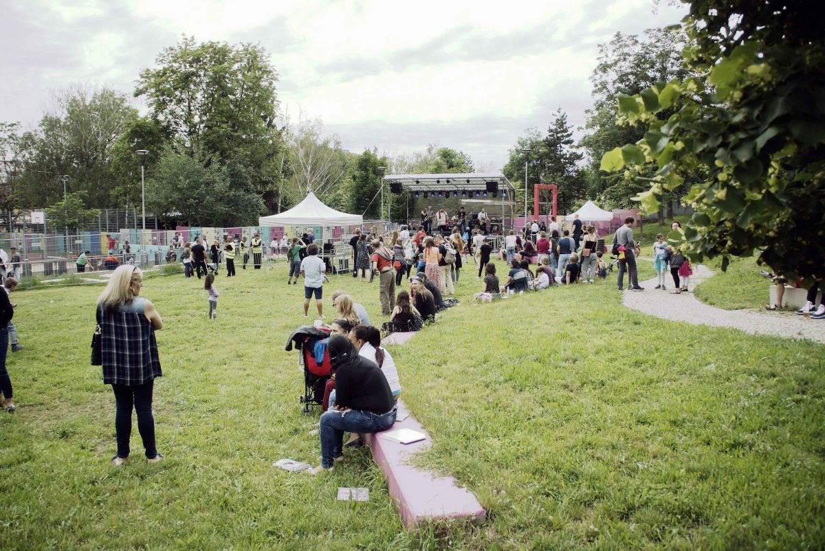 Hvezda Park, main stage of Ghettofest, in 2019.