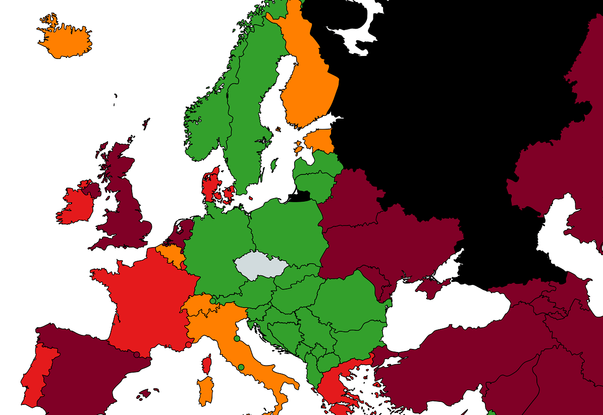 EU Covid Map Credit Mzcr.cz  