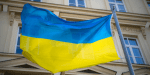 Ukrainian Embassy in Prague Doused With Red Colouring