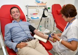 South Moravian Governor Grolich Donates Blood At St. Anne’s Hospital To Mark World Blood Donor Day