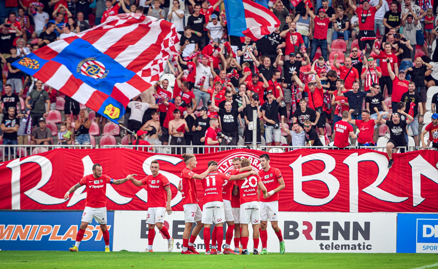 Prague, Czech Republic. 3rd May, 2023. Fans of SK Slavia Praha