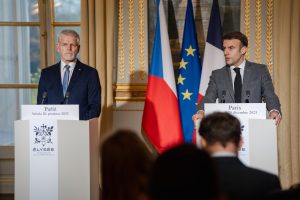 President Pavel Holds Talks With French President Macron In Paris