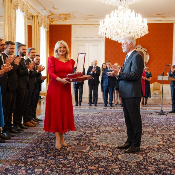 On Thursday, June 13, 2024, the President of the Republic, Petr Pavel, awarded the highest state award - the Order of the White Lion, 1st class with chain of order, to Zuzana Čaputová, the President of the Slovak Republic.