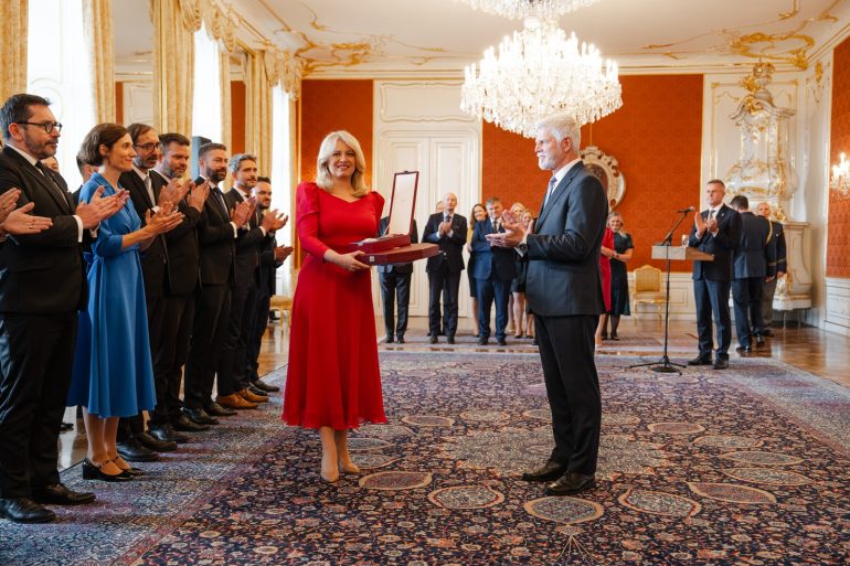On Thursday, June 13, 2024, the President of the Republic, Petr Pavel, awarded the highest state award - the Order of the White Lion, 1st class  with chain of order, to Zuzana Čaputová, the President of the Slovak Republic.