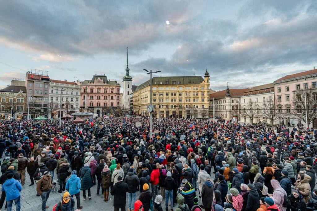 Demonstrations Held in Brno and Many Other Czech Cities In Support of President Pavel