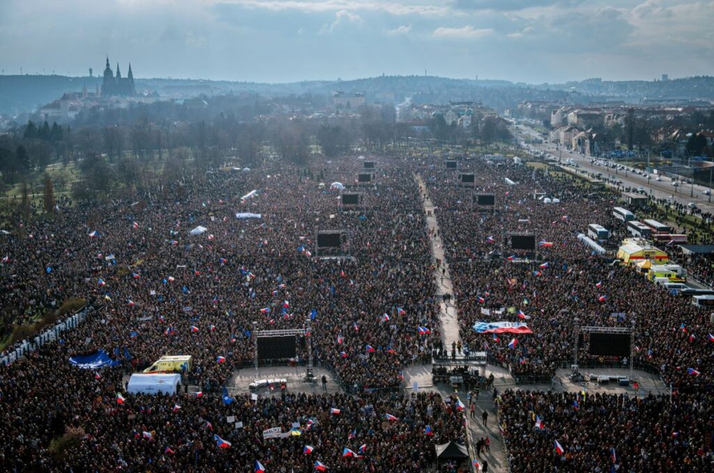 Over 200,000 Attend Million Moments Protest Against Babis In Prague