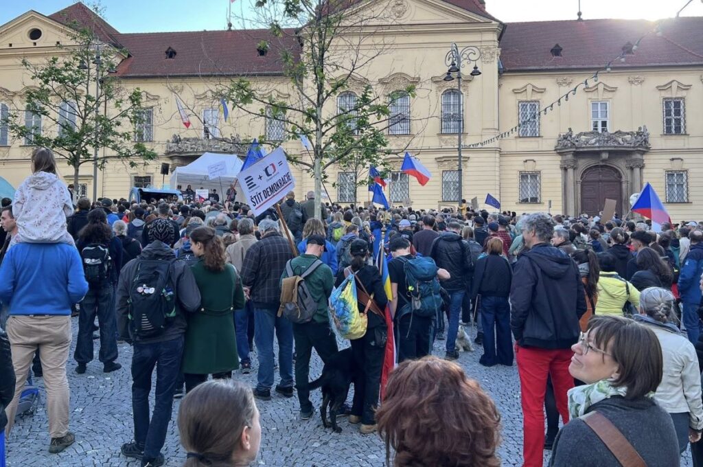 Thousands March In Brno and Other Cities In Support of Czech TV and Radio