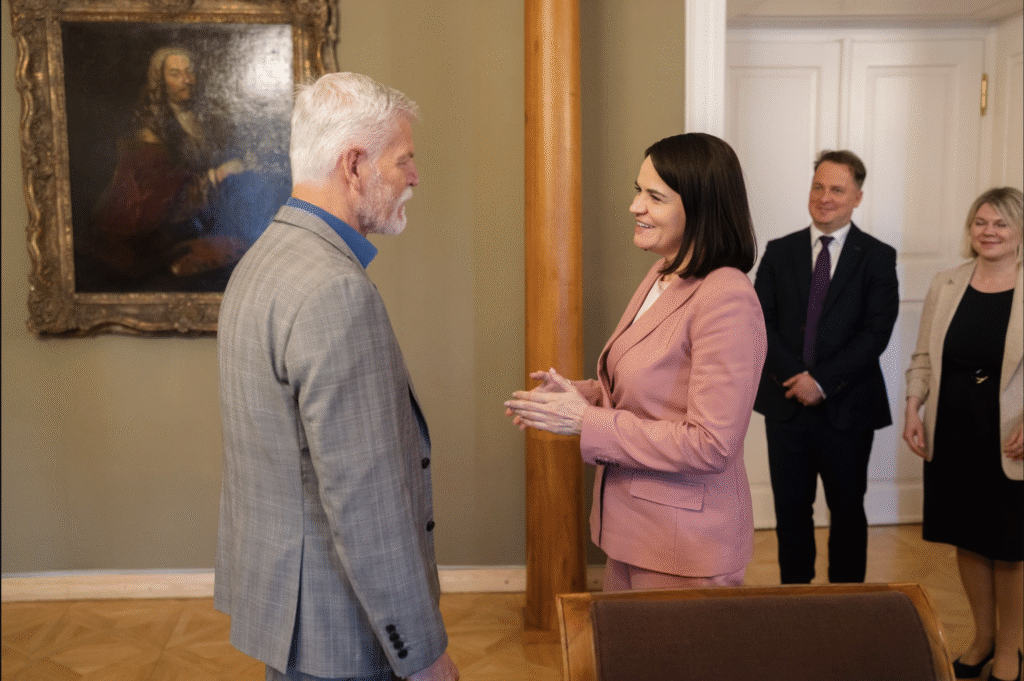 President Pavel Receives Belarusian Opposition Leader Tsikhanouskaya